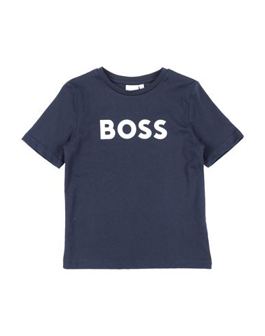 Hugo Boss Babies' Boss Toddler Boy T-shirt Midnight Blue Size 6 Cotton, Elastane