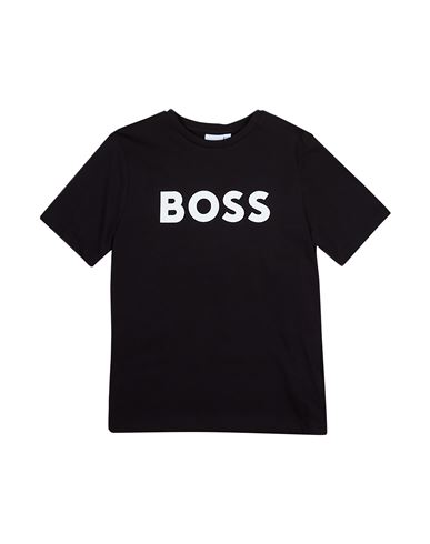 Hugo Boss Babies' Boss Toddler Boy T-shirt Black Size 6 Cotton, Elastane