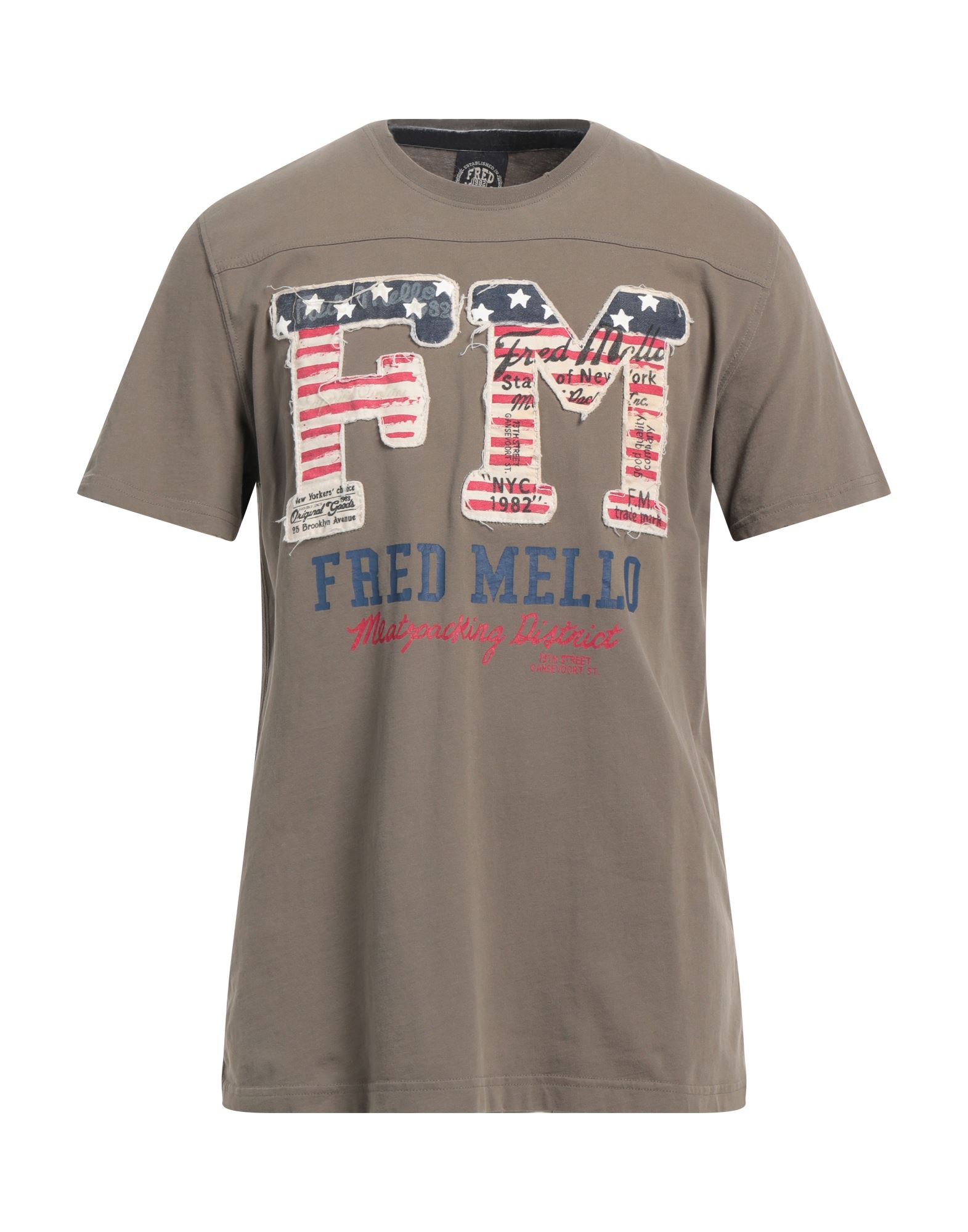 Fred Mello T-shirts In Beige
