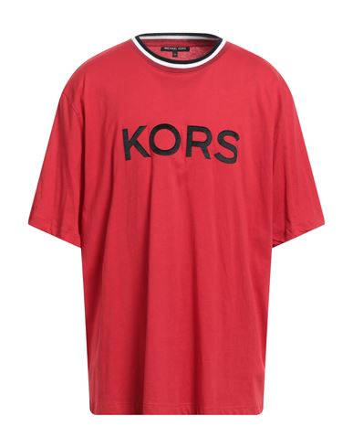 Michael Kors Mens Man T-shirt Red Size S Cotton