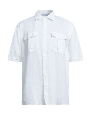 Gran Sasso Man Shirt White Size 42 Linen