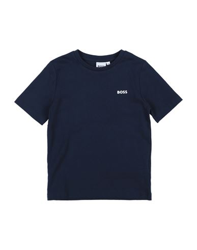 Hugo Boss Babies' Boss Toddler Boy T-shirt Midnight Blue Size 6 Cotton, Elastane