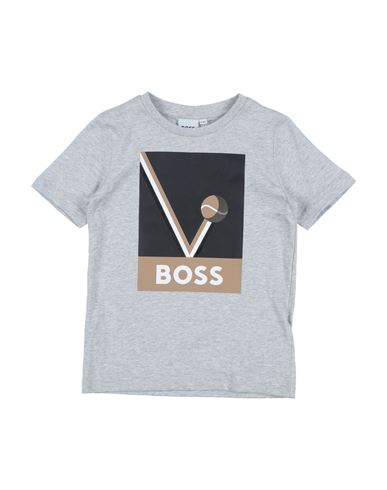 Hugo Boss Babies' Boss Toddler Boy T-shirt Light Grey Size 6 Cotton, Elastane