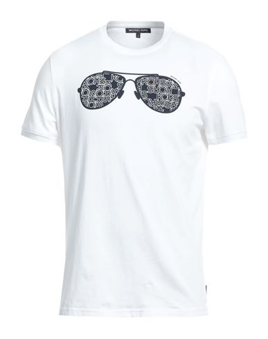 Michael Kors Mens Man T-shirt White Size S Cotton