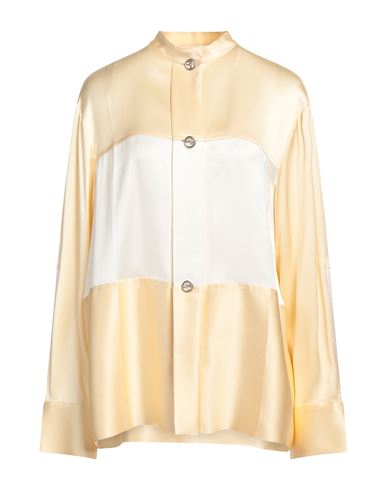 Jil Sander Woman Shirt Beige Size 2 Cotton