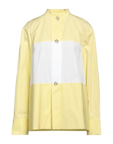 Jil Sander Woman Shirt Light Yellow Size 2 Cotton