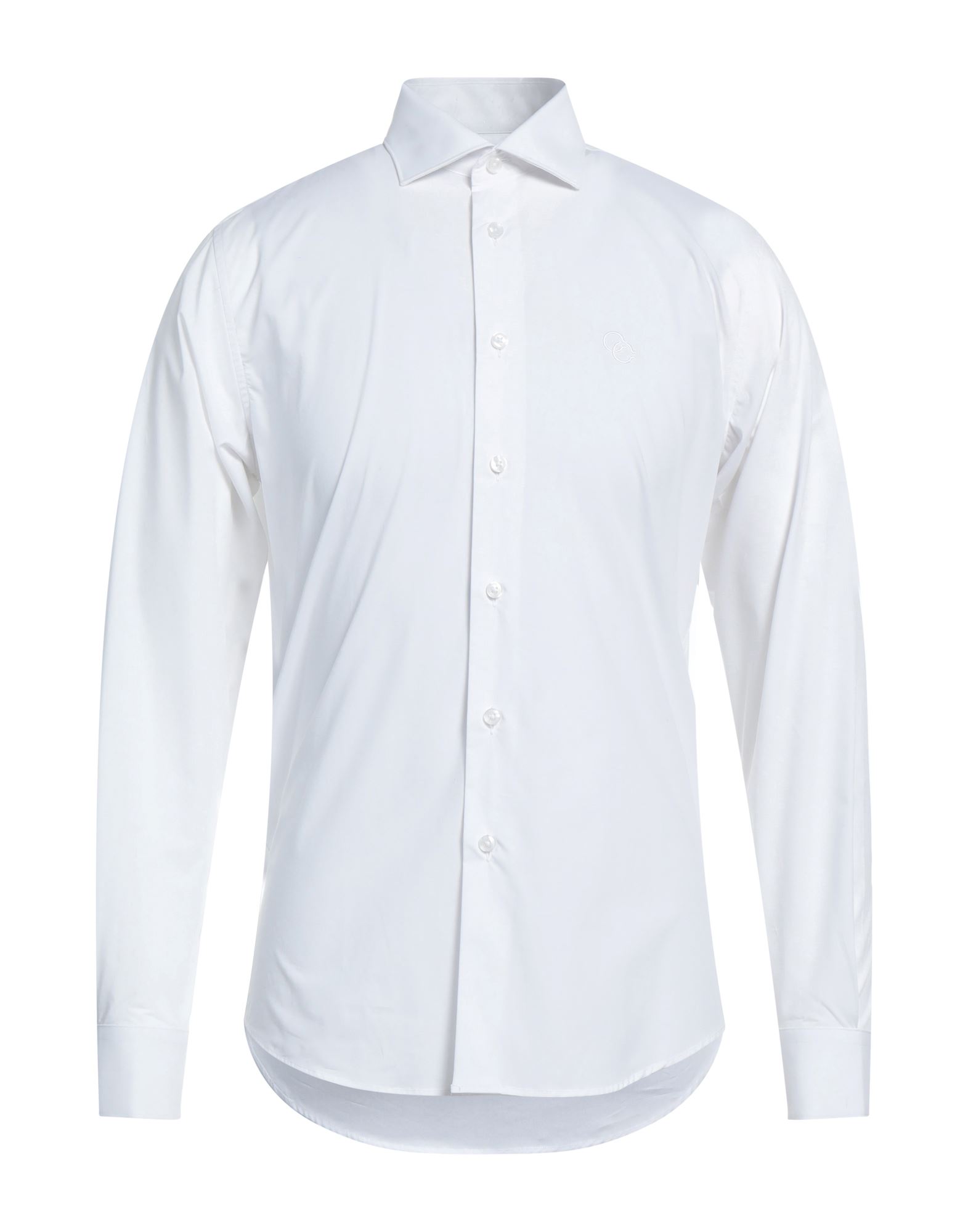 Shop Cavalli Class Man Shirt White Size 17 ¾ Cotton, Elastane