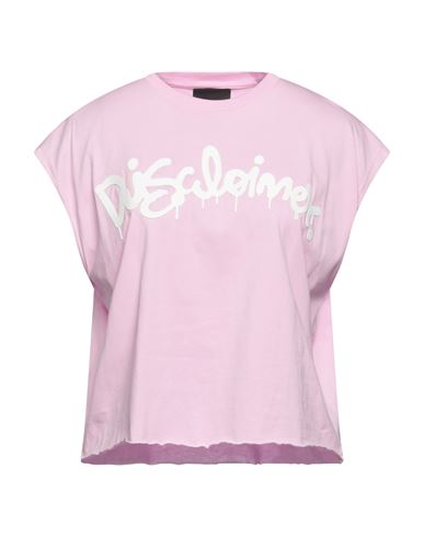 Disclaimer Woman T-shirt Pink Size M Cotton
