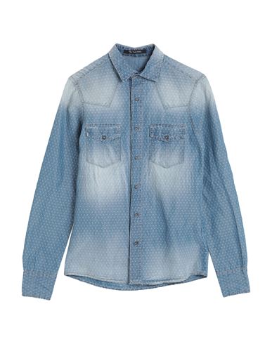 Paul Martin's Man Denim Shirt Blue Size S Cotton, Polyester
