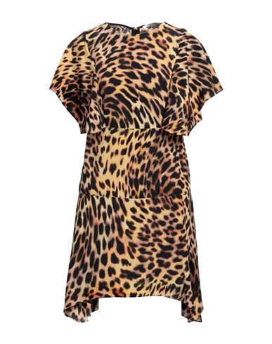 Stella Mccartney Woman Short Dress Camel Size 4-6 Silk In Beige