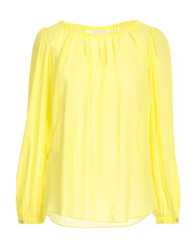 Diana Gallesi Woman Blouse Yellow Size 6 Polyester