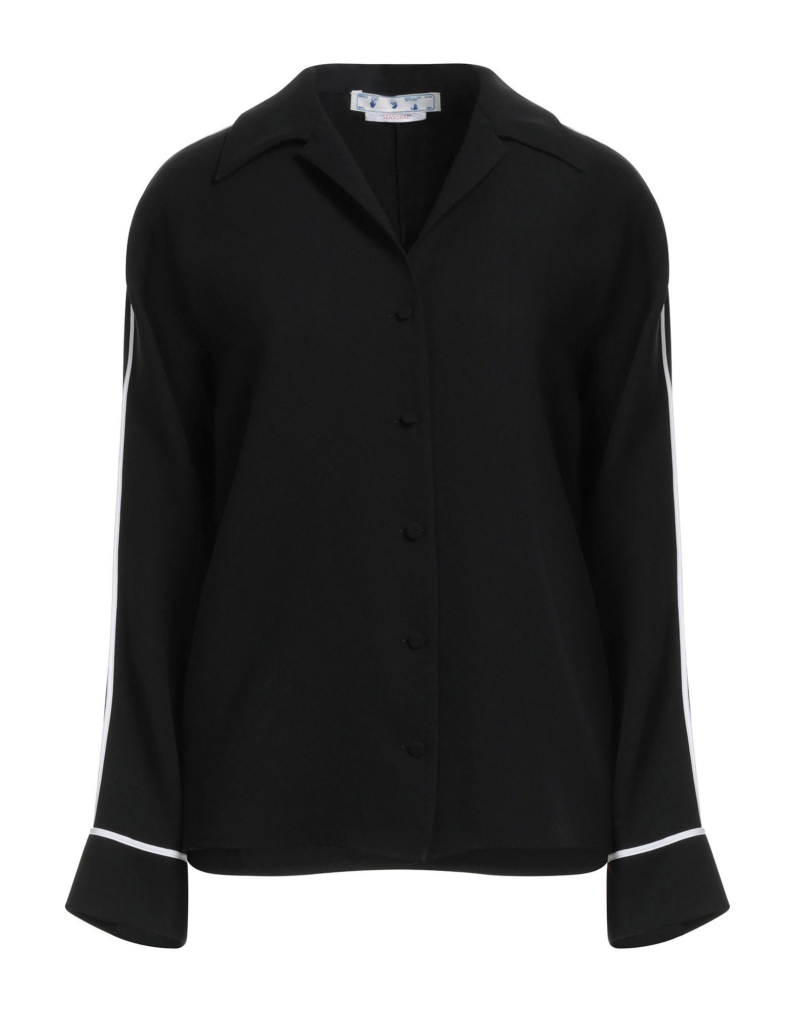 Off-white Logo-print Pajama Shirt In Black