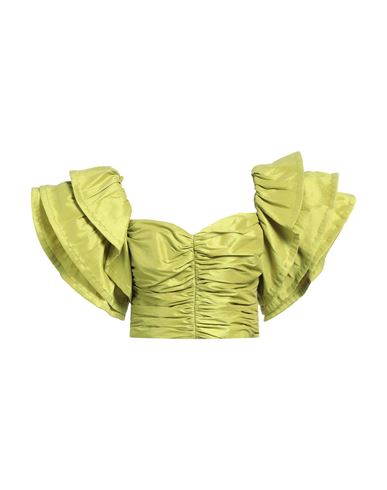 Hanita Woman Top Acid Green Size M Polyester, Nylon, Elastane