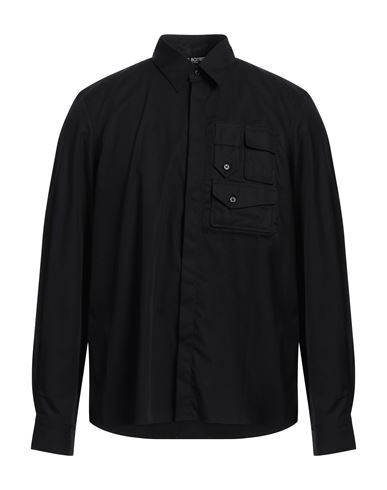 Shop Neil Barrett Man Shirt Black Size S Cotton
