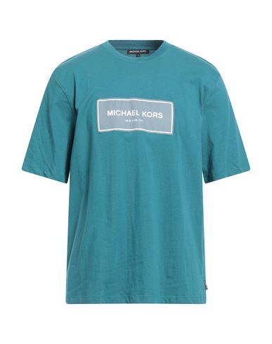 Michael Kors Mens Man T-shirt Deep Jade Size S Cotton In Green