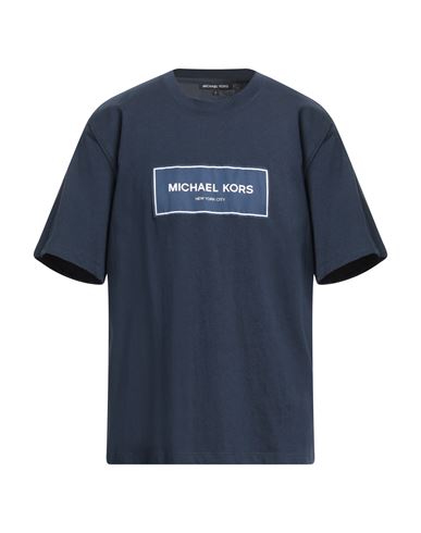 Michael Kors Mens Man T-shirt Midnight Blue Size Xs Cotton