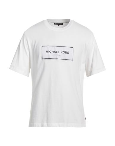 Michael Kors Mens Man T-shirt White Size Xs Cotton