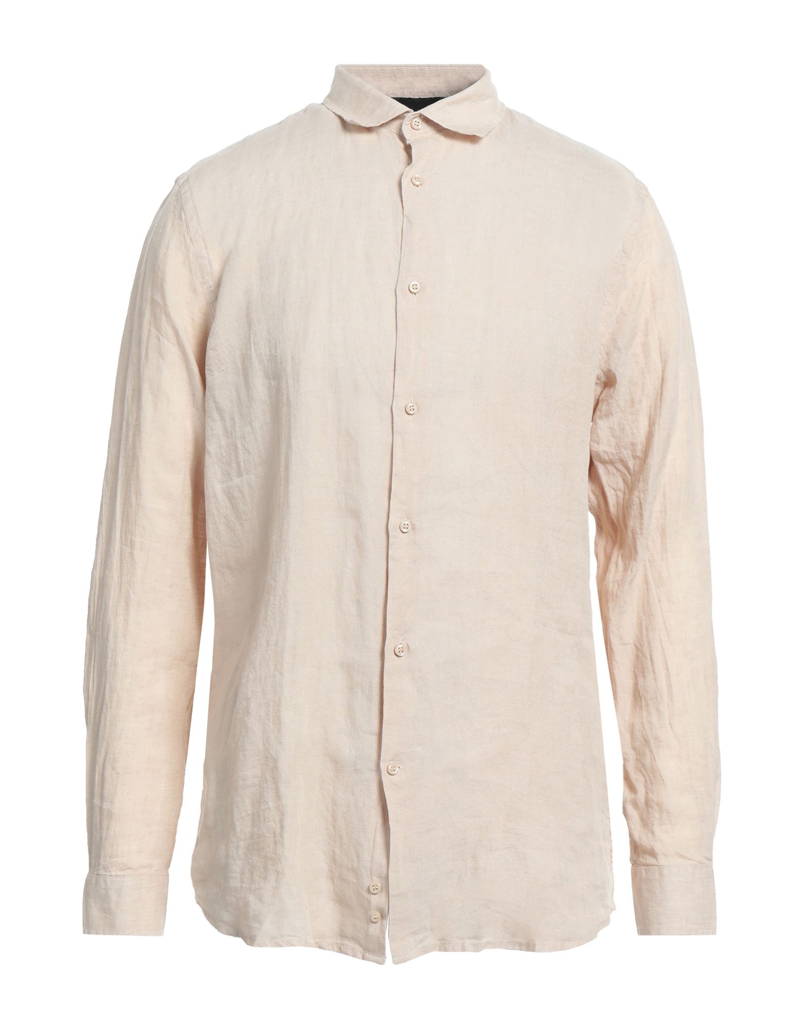 Shop John Richmond Man Shirt Beige Size Xxl Linen