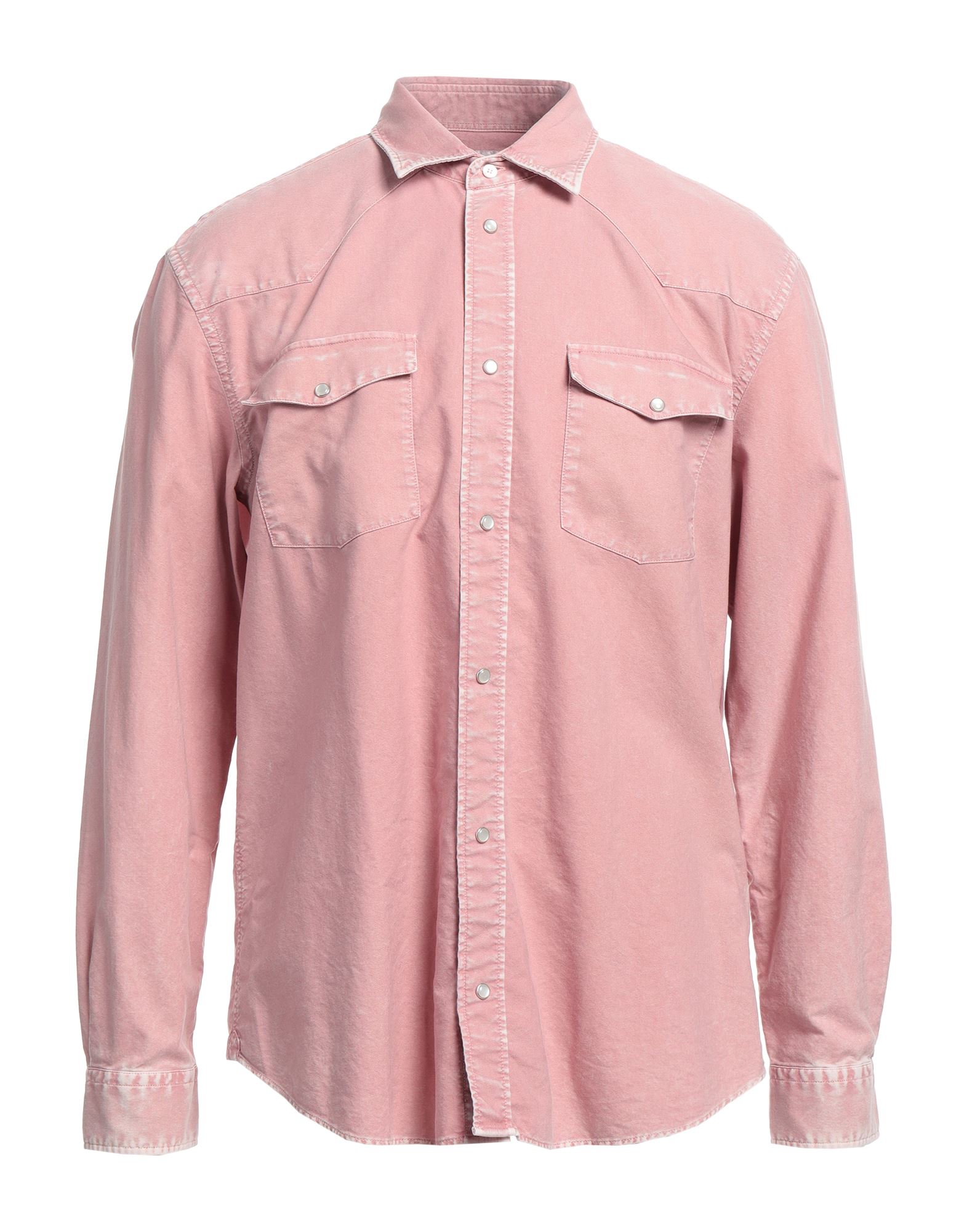Dondup Denim Shirts In Pink