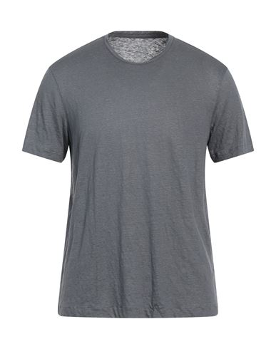 Majestic Filatures Man T-shirt Lead Size L Linen, Elastane In Grey