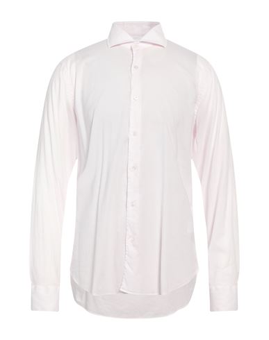 Fedeli Man Shirt Light Pink Size 17 ¾ Cotton, Elastane