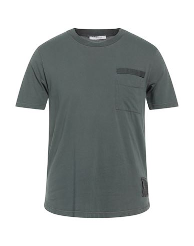 Bellwood Man T-shirt Military Green Size 36 Cotton
