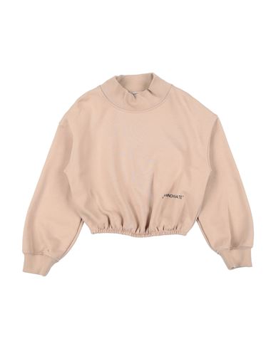 Shop Hinnominate Toddler Girl Sweatshirt Beige Size 6 Cotton