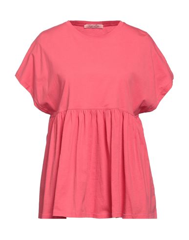 Rose A Pois Rosé A Pois Woman T-shirt Coral Size 6 Cotton In Red