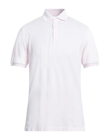Fedeli Man Polo Shirt Light Pink Size 46 Cotton