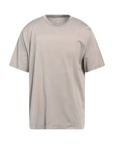 Fedeli Man T-shirt Khaki Size 50 Organic Cotton In Beige