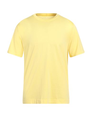 Fedeli Man T-shirt Yellow Size 52 Organic Cotton