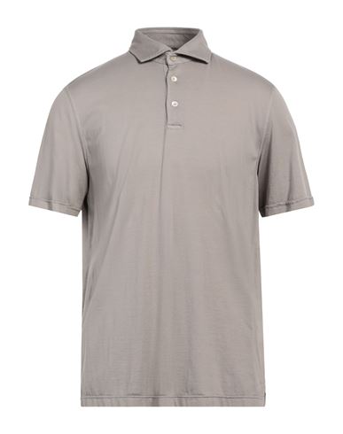 Fedeli Man Polo Shirt Grey Size 50 Organic Cotton