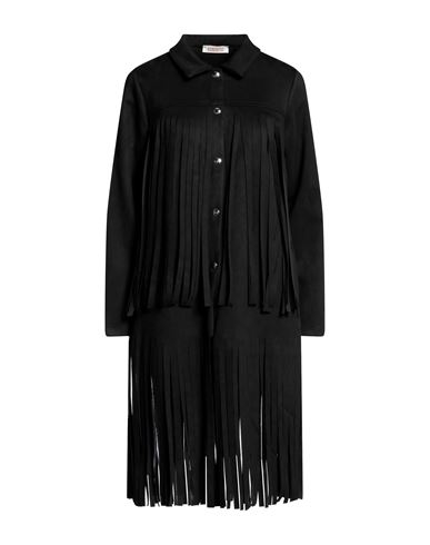 Kontatto Woman Shirt Black Size S Polyester, Elastane