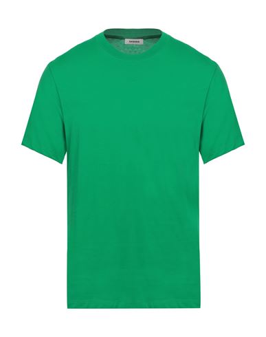 Sandro Man T-shirt Green Size Xl Cotton