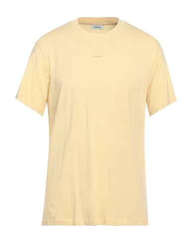 Sandro Man T-shirt Light Yellow Size Xl Cotton