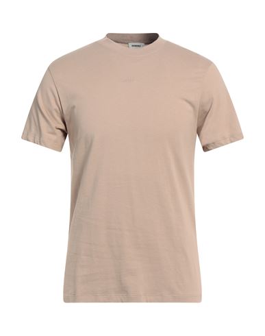 Sandro Man T-shirt Beige Size Xxl Cotton