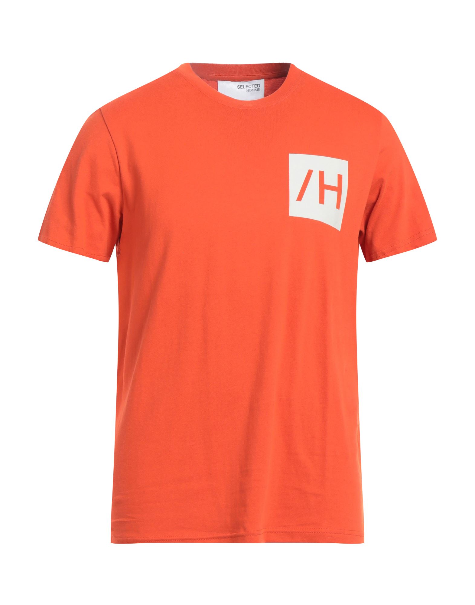 Selected Homme T-shirts In Orange