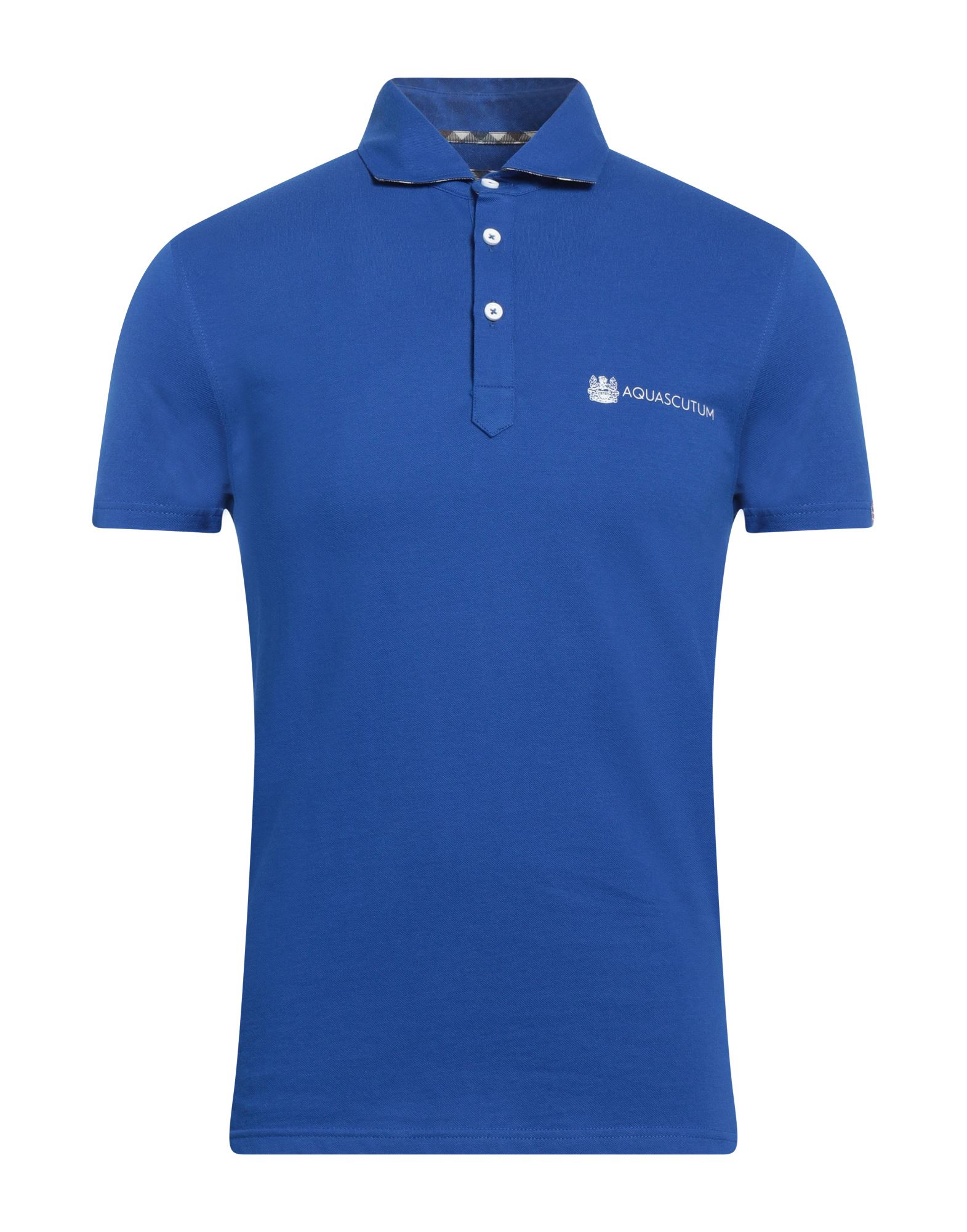 Aquascutum Polo Shirts In Blue