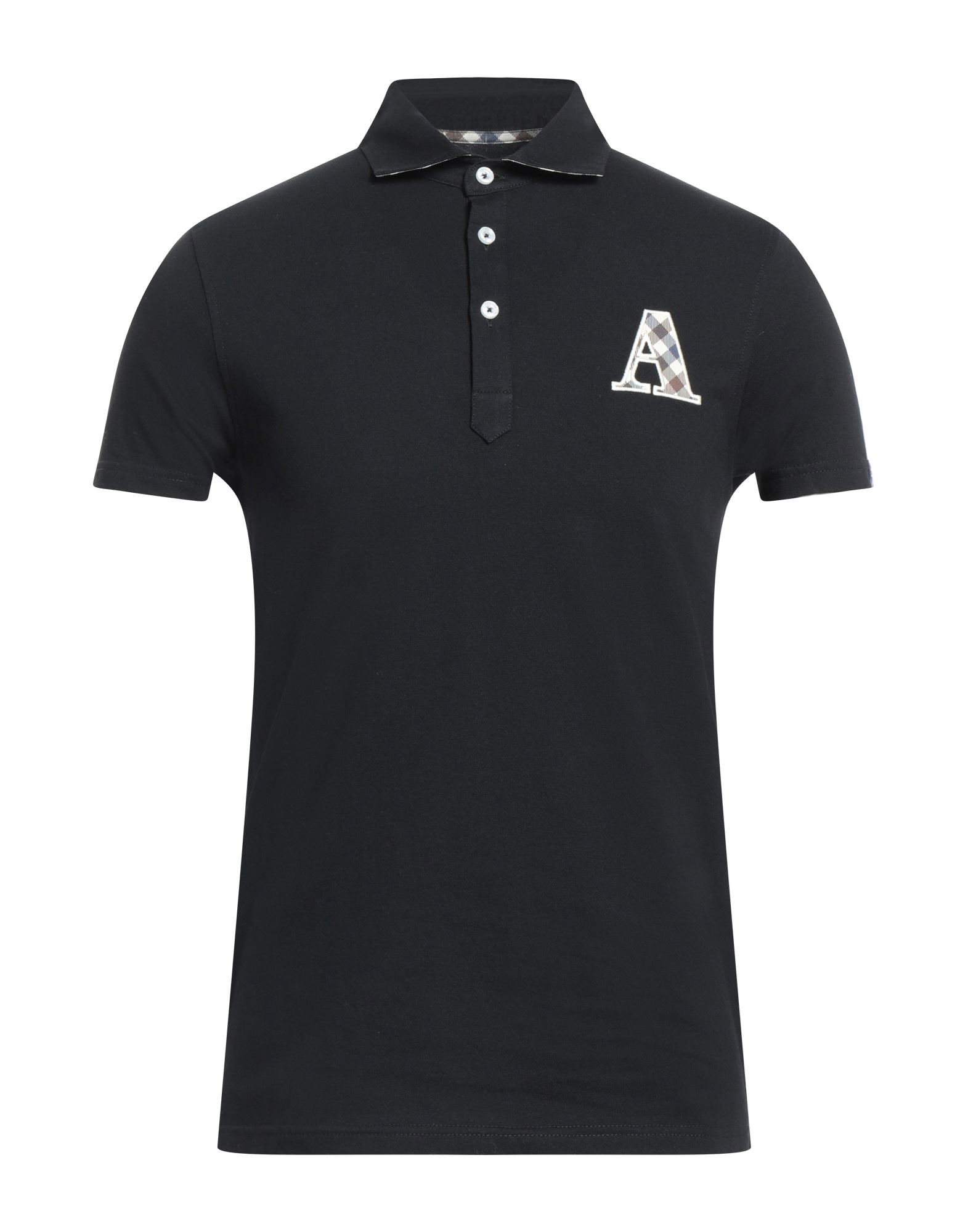 Aquascutum Polo Shirts In Black