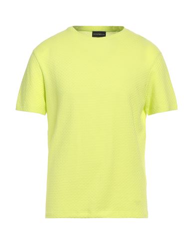 Emporio Armani Man T-shirt Acid Green Size Xs Cotton