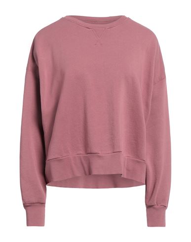 Shop European Culture Woman Sweatshirt Pastel Pink Size Xl Cotton, Linen