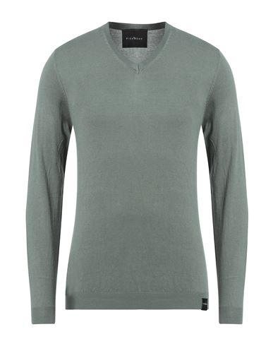 John Richmond Man Sweater Military Green Size S Viscose, Polyamide