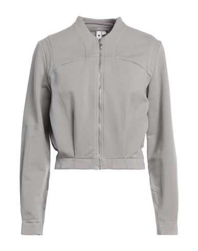 European Culture Woman Sweatshirt Grey Size L Cotton, Lycra