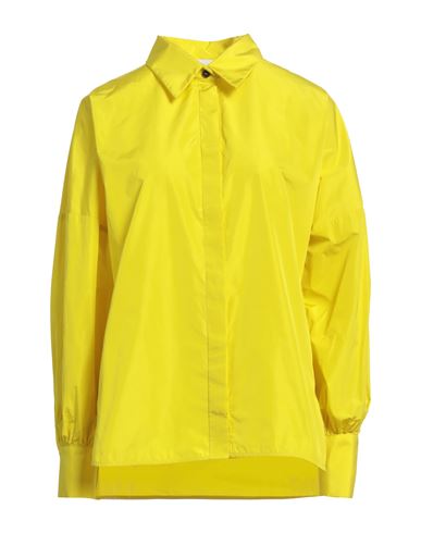 Erika Cavallini Woman Shirt Yellow Size 6 Polyester