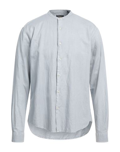 Homeward Clothes Man Shirt Slate Blue Size Xxl Linen, Cotton