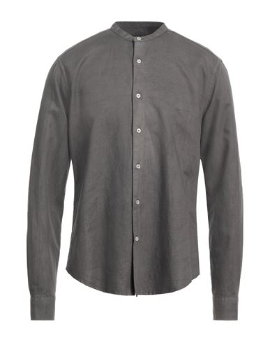Homeward Clothes Man Shirt Steel Grey Size M Linen, Cotton