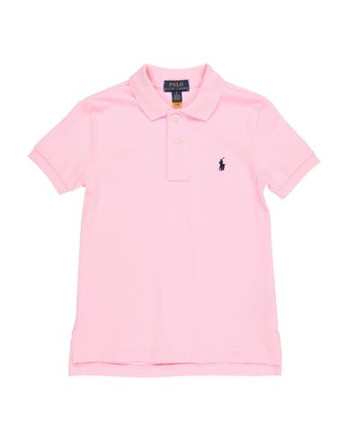 Polo Ralph Lauren Babies'  The Iconic Mesh Polo Shirt Toddler Boy Polo Shirt Pink Size 5 Cotton