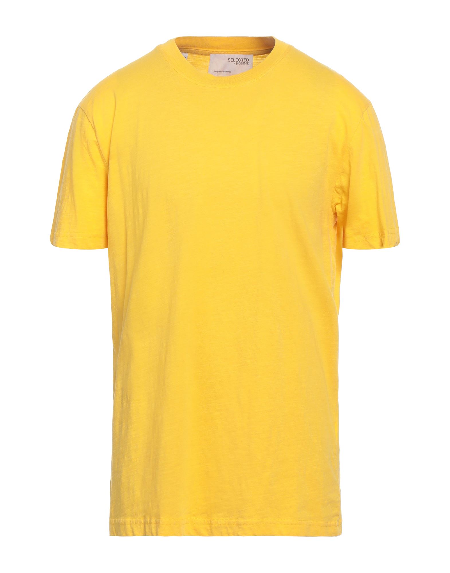 Selected Homme T-shirts In Yellow
