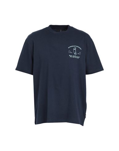 Only & Sons Man T-shirt Midnight Blue Size Xl Recycled Cotton, Polyester