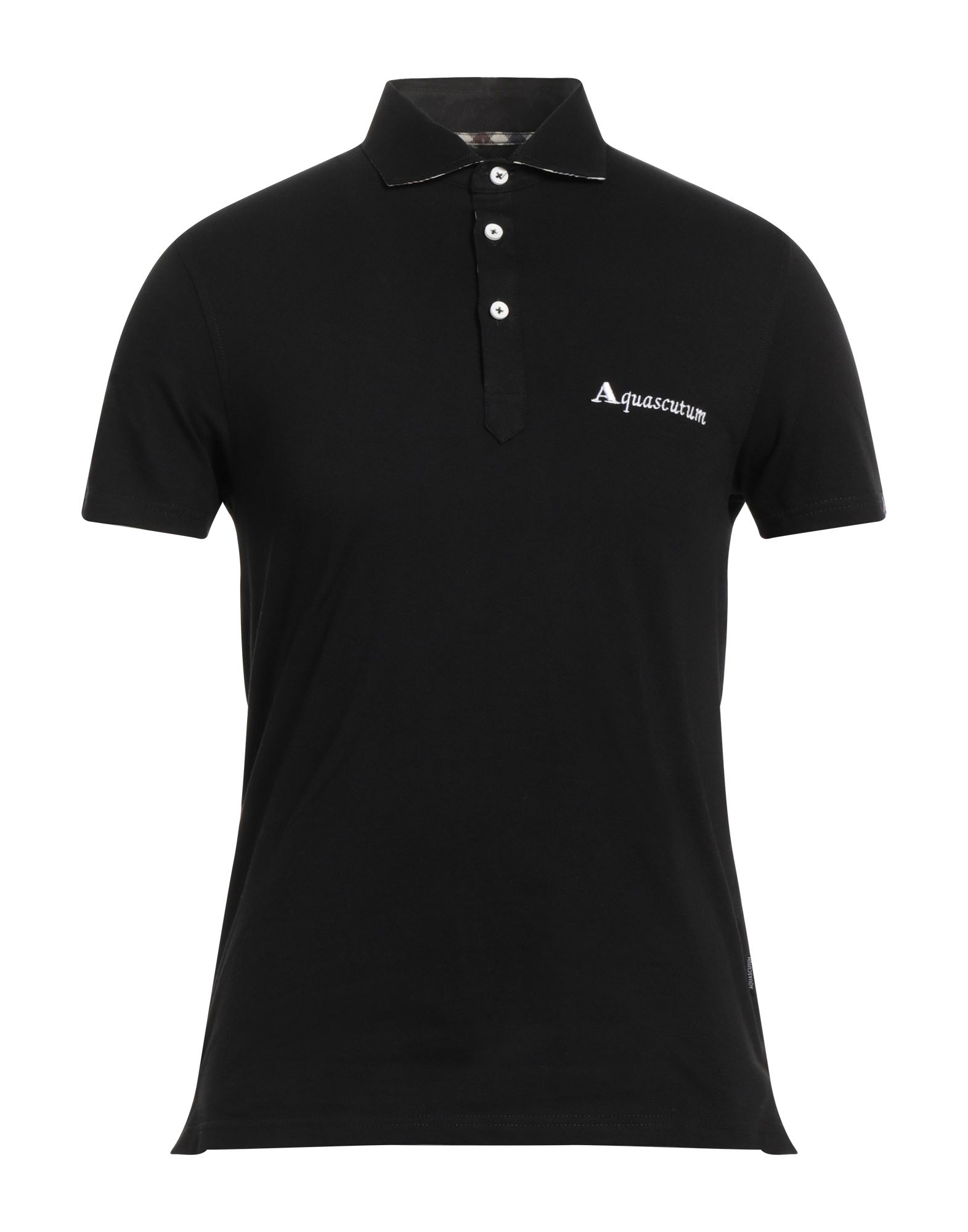 Aquascutum Polo Shirts In Black